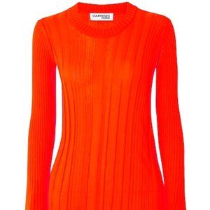 Courreges Paris Knit Ribbed Sweater